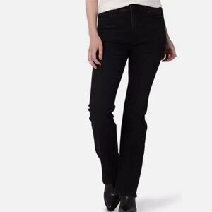 High rise bootcut strech jeans black